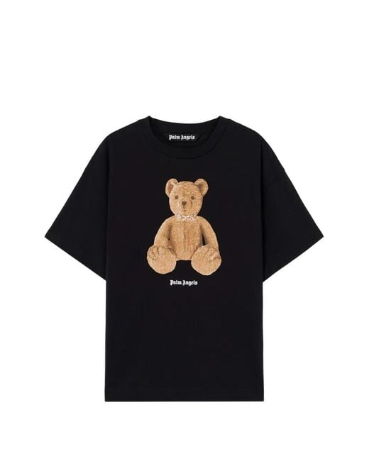Palm Angels Blue Bear Regular Tee for men