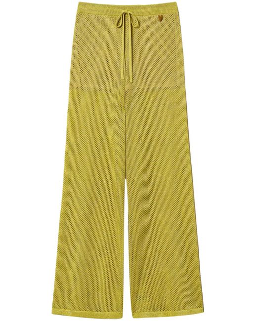 Twinset Yellow Knitted Trousers