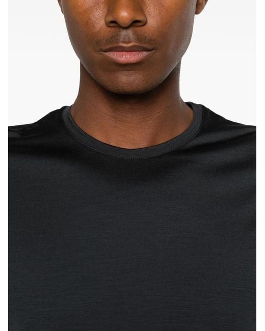 Montecore Black Crew-Neck T-Shirt for men