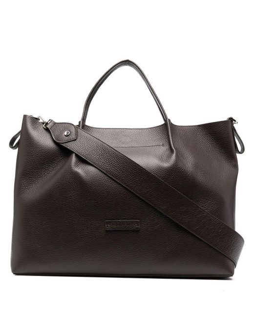 Fabiana Filippi Oversized Leather Tote Bag in Brown | Lyst UK