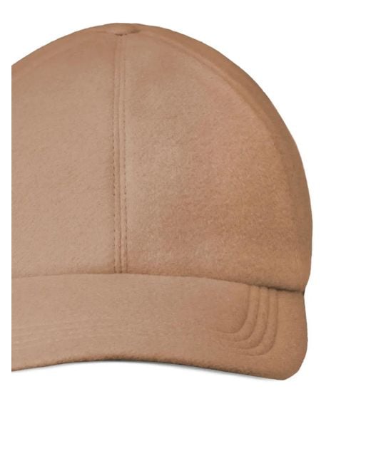 Moorer Natural Robinsons Panelled Baseball Cap for men