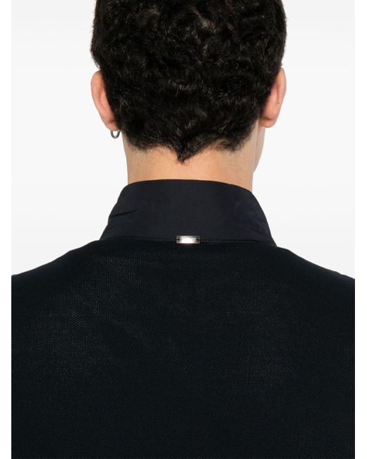 Herno Black Panelled-design Gilet for men