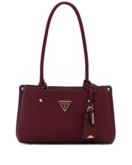 Guess Purple Shopper mit Logo-Schild