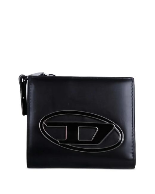 DIESEL 1Dr Bi Fold Zip L Wallet in Black | Lyst