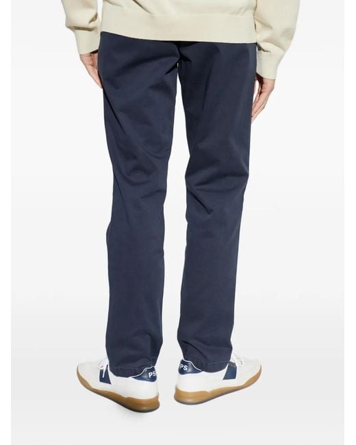 Paul Smith Blue Buttoned Straight Jeans for men