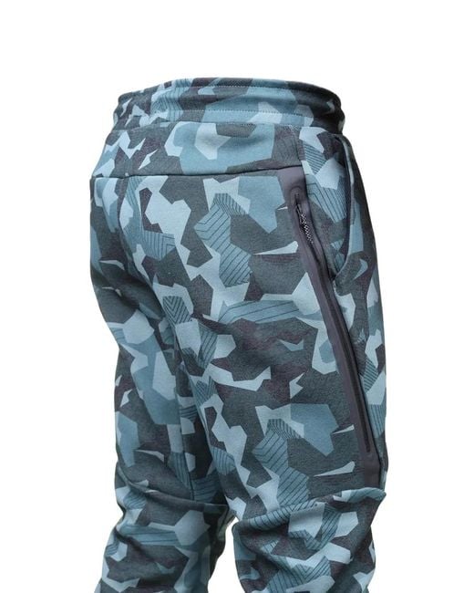 Nike Blue Camouflage Drawstring Joggers for men