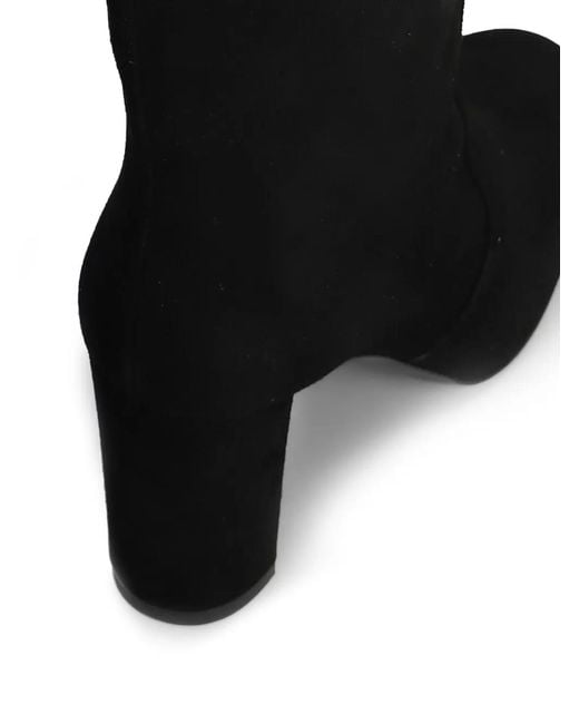 Via Roma 15 Black Block-Heel Knee-High Boots