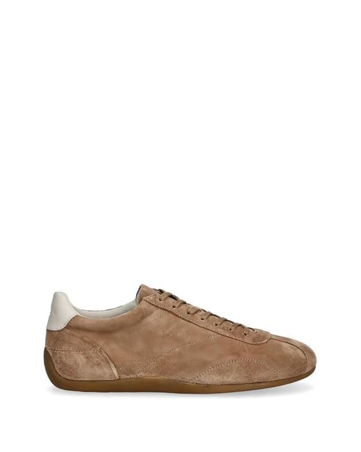 Vagabond Brown Lace-Up Suede Sneakers