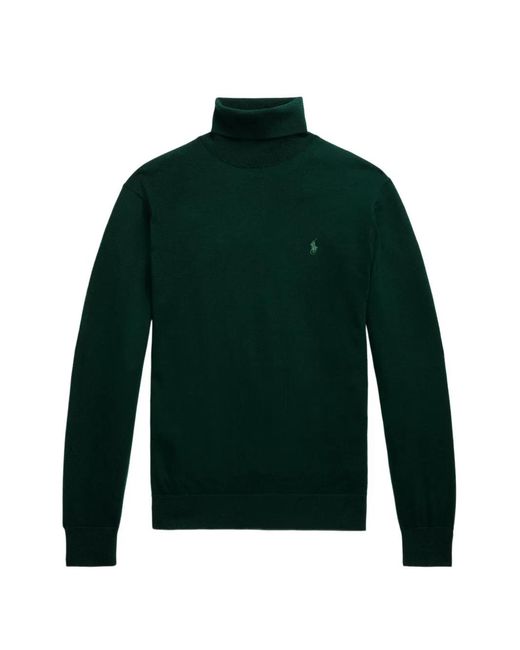 Polo Ralph Lauren Green Long-Sleeve Turtleneck Sweater for men