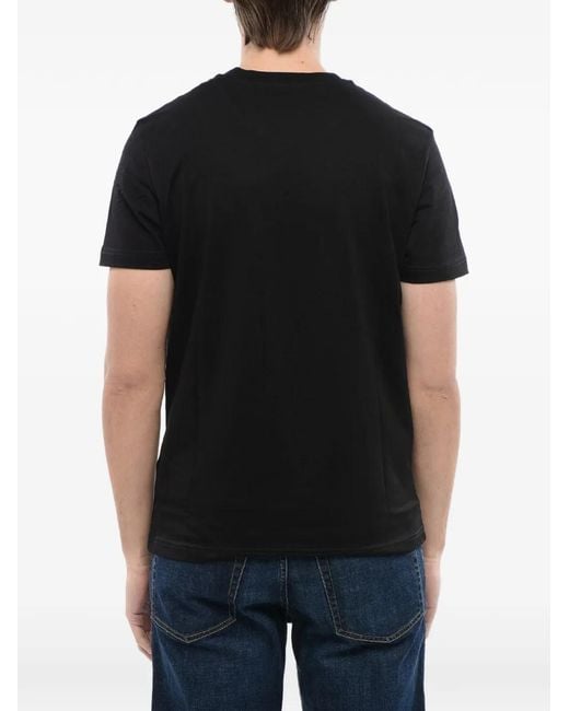 DIESEL Black Logo-Print Crew-Neck T-Shirt for men