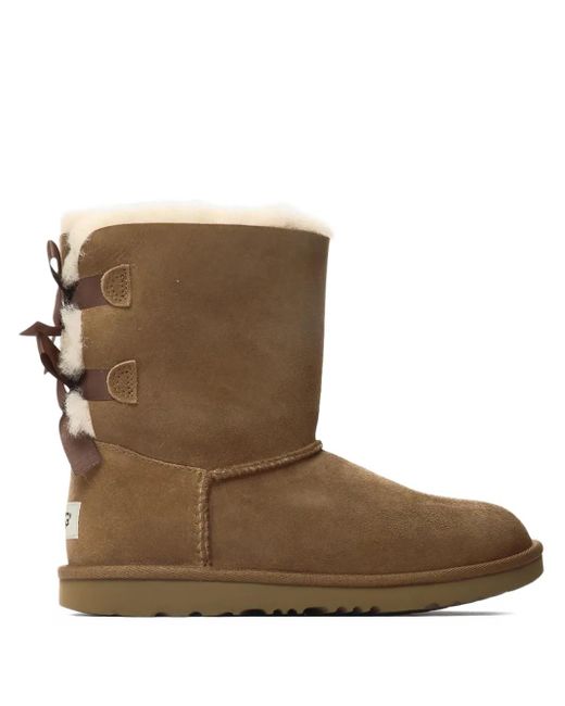 Ugg Brown Bailey Bow Ii "Chestnut" Ankle Boots