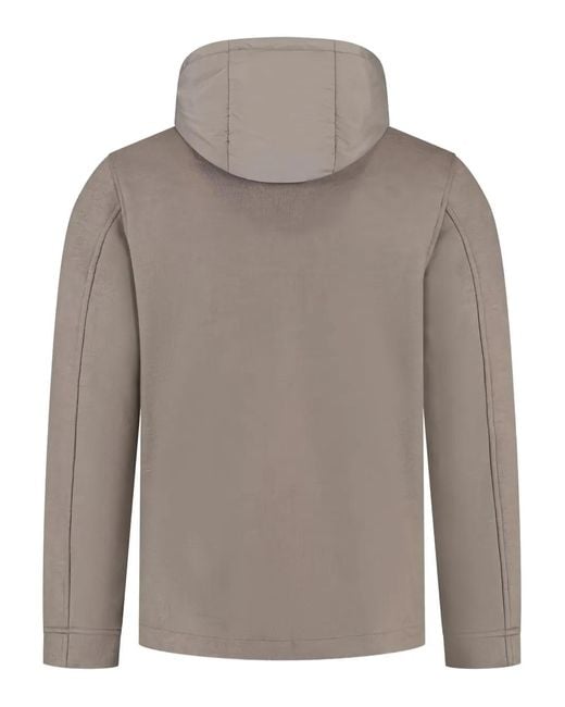 Woolrich Gray Hooded Jacket for men