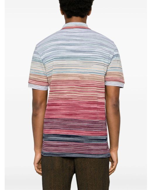 Polo en coton à rayures Missoni pour homme en coloris Multicolor