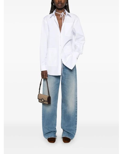 Gucci White Cotton Shirt