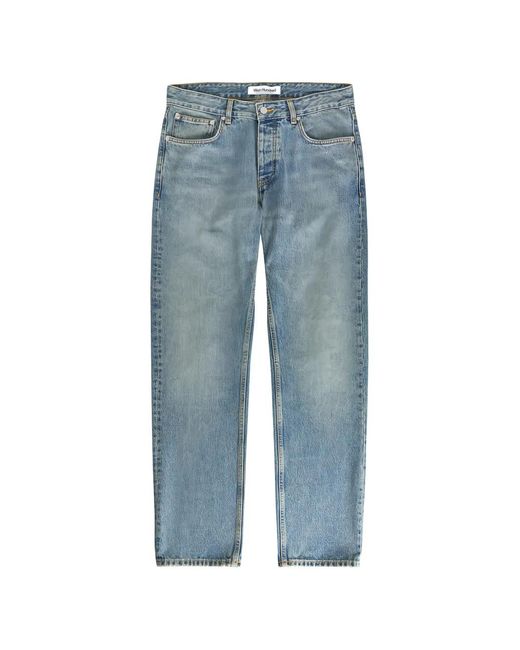 Won Hundred Blue Buttoned Jeans for men