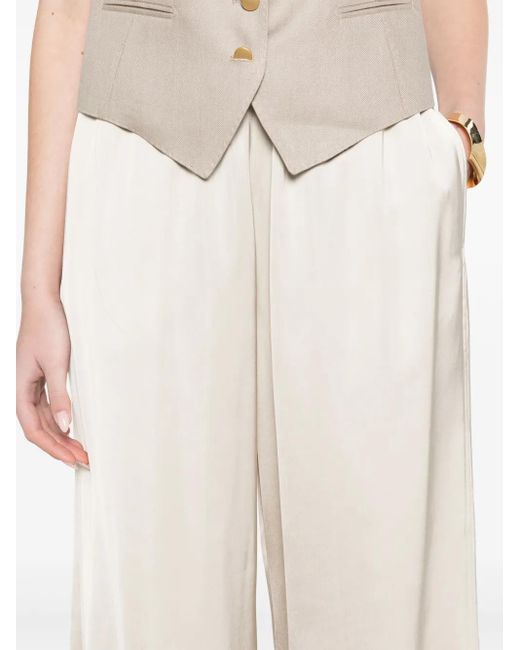 Fabiana Filippi White 100% Viscose Trousers
