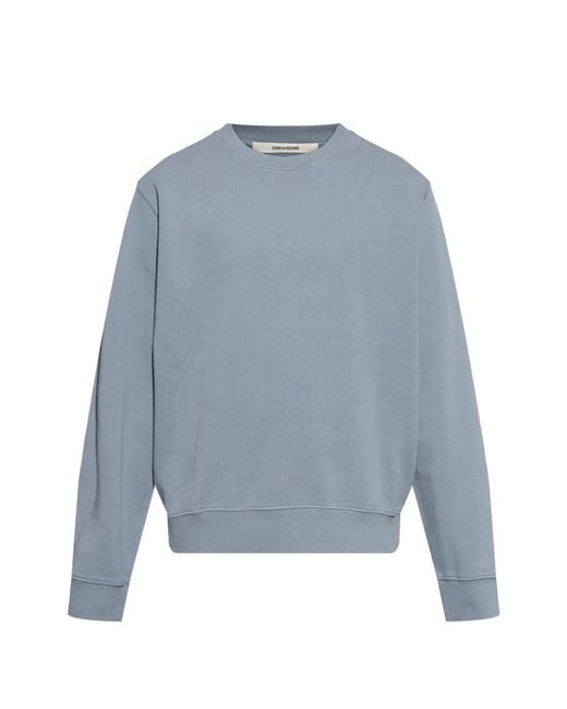 Zadig & Voltaire Blue Sweat À Appliqués for men