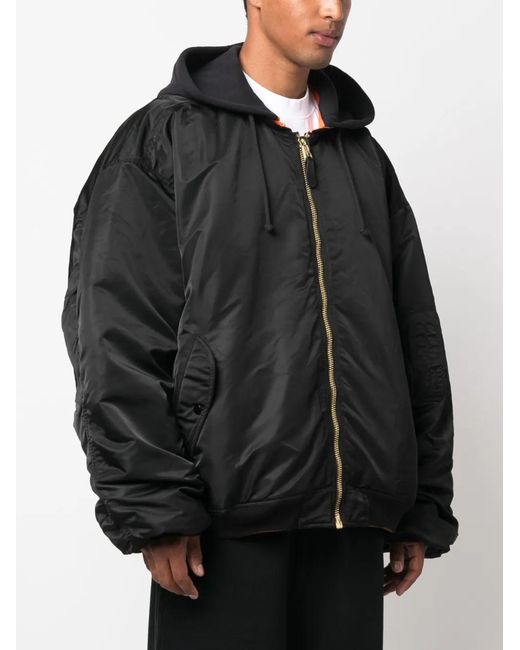 Vetements Black Oversize Bomber Jacket