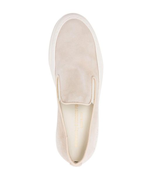 Common Projects Natural Slip-on Suede Sneakers