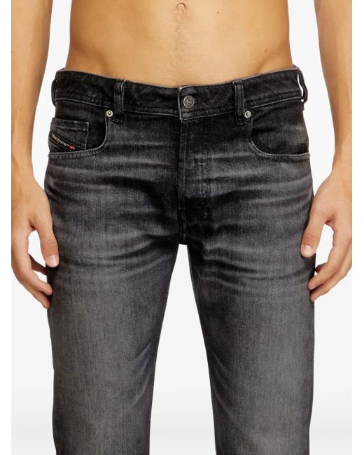 DIESEL Gray Bootcut 2007 Zatiny Low Jeans for men