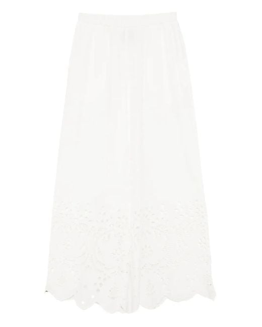 Bambah White Eyelet Hose