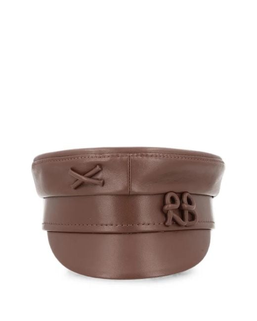 Ruslan Baginskiy Brown Baker Boy Logo-Embroidered Hat