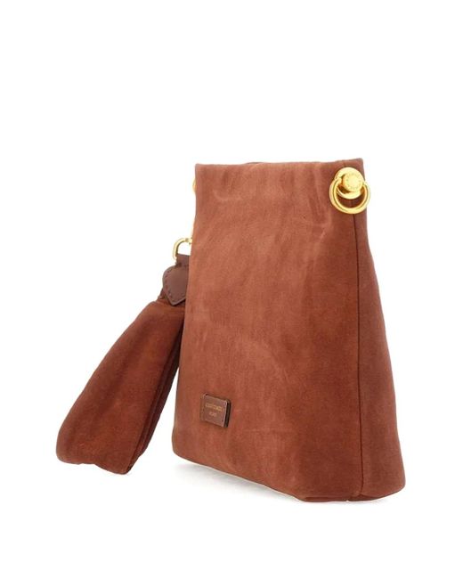 Gianni Chiarini スエード クラッチバッグ Brown