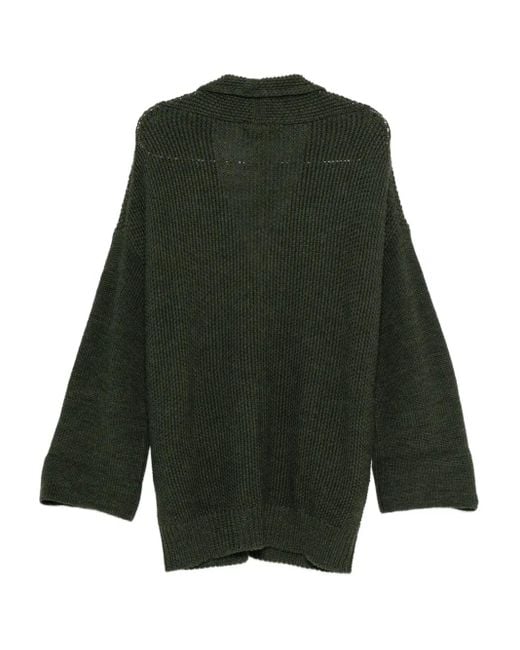 Ma'ry'ya Green Buttoned Cardigan