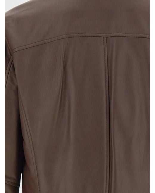 Volfagli Brown Fox18 America Leather Jacket for men
