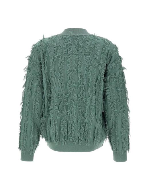 Kangra Green Frayed Zip Jacket