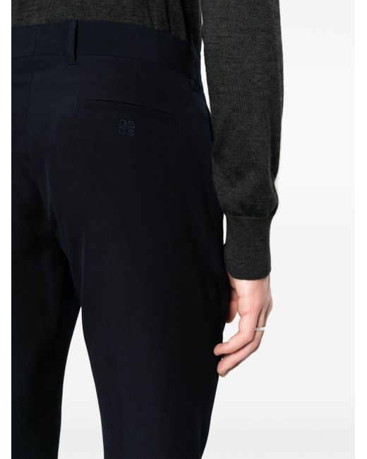 Givenchy Blue Wool Tailored Trousers for men