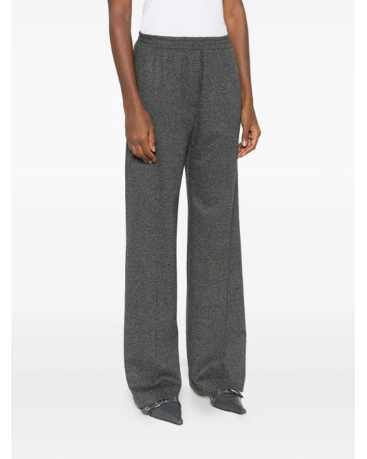 Weekend by Maxmara Gray Zelma Elasticated-Waistband Trousers