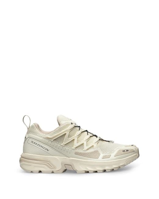 Salomon White Acs + Og Mesh Panelled Sneakers
