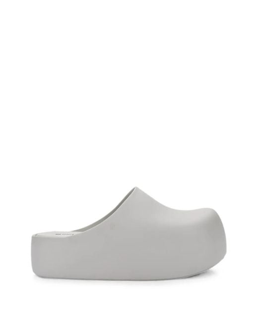 Melissa White Free Clog Platform Mules