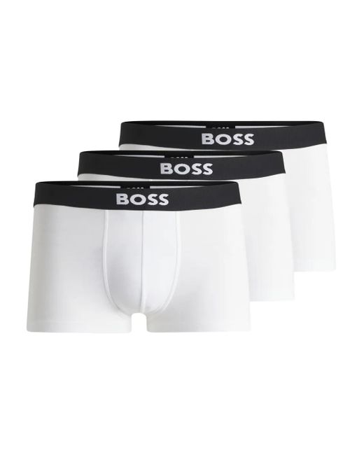 メンズ Boss ロゴ ボクサーパンツ セット White