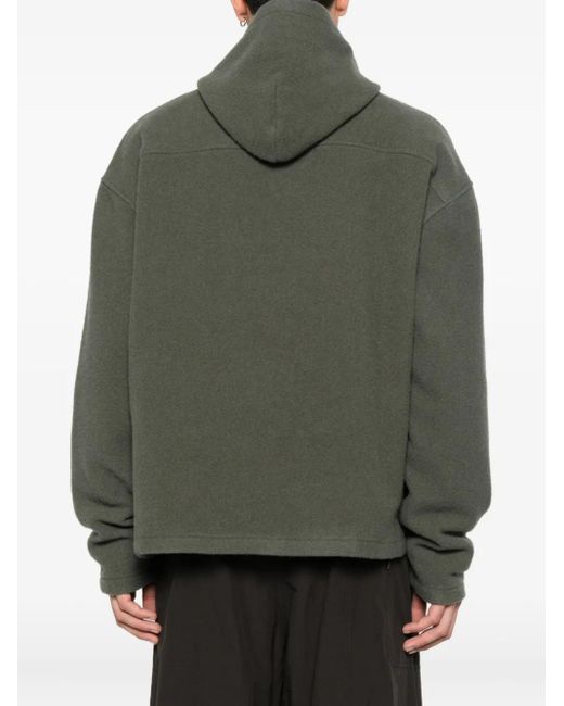 Felpa Con Cappuccio di Rier in Green da Uomo
