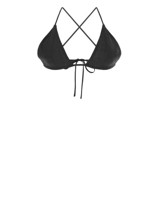 Philosophy Di Lorenzo Serafini Black Jacquard Triangle Bra