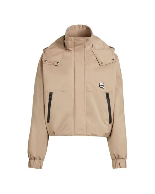 Karl Lagerfeld Natural Ikon Hooded Jacket