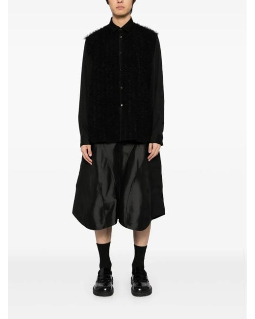 BLACK COMME des GARCONS ポンポンカーディガン ブラックコムデギャルソンBLACK COMME des GARCONS ボンボン装飾ウール