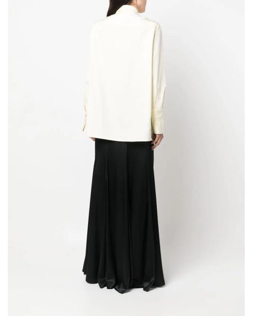 Givenchy ボウタイ シルクブラウス White