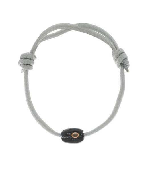 Dezso by Sara Beltran White 18K Rose Cowrie Onyx Bracelet