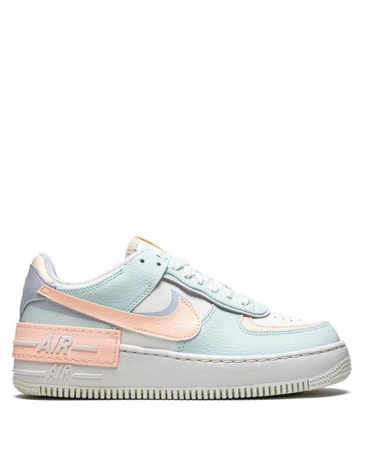 Nike White Af1 Shadow "Barely/Crimson Tint" Sneakers