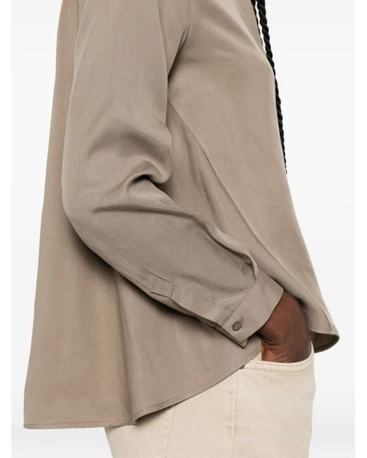 Imperial Natural Layered-Hem Shirt