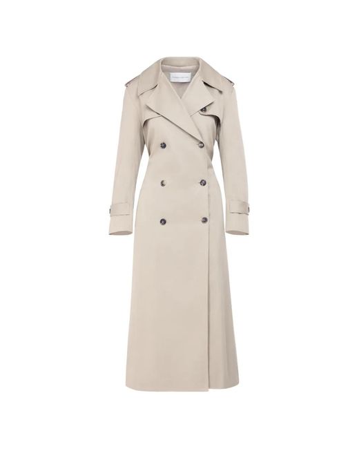 Florence & Fortitude White Double-Breasted Bow Coat