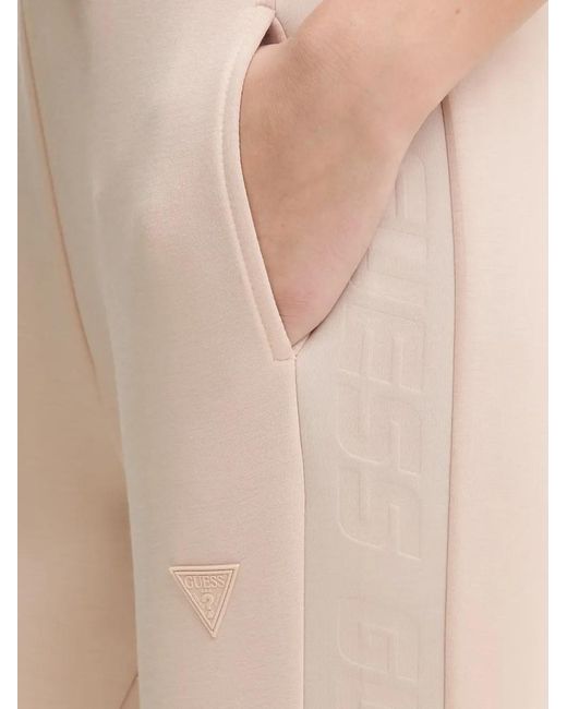 Guess Natural Drawstring-Fastening Track Pants