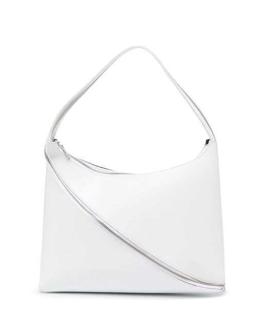 Coperni Zip-detail Leather Tote Bag in White | Lyst UK