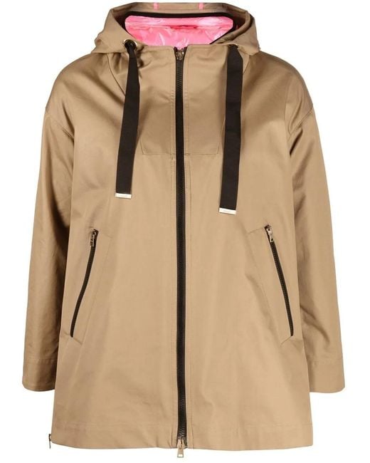 Herno Natural Reversible Zip-Up Hooded Jacket