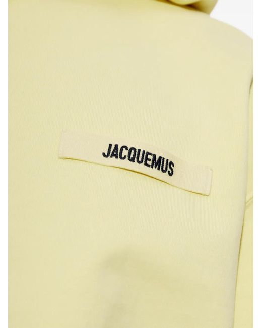 Jacquemus Yellow The Gros Grain Hoodie for men