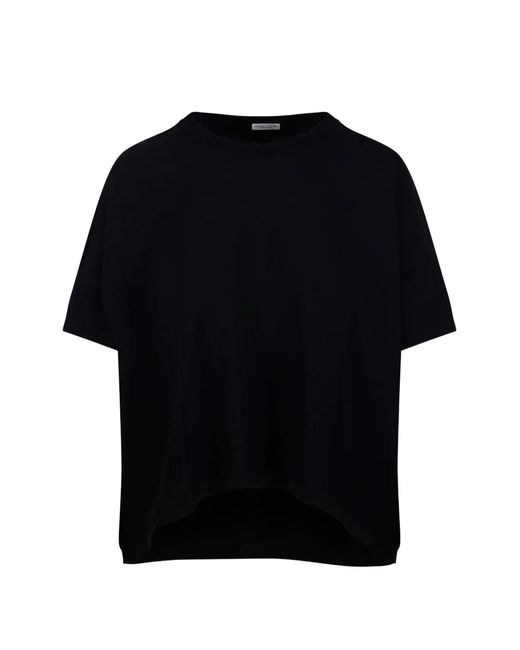 Roberto Collina Black Crew-Neck Short-Sleeve T-Shirt