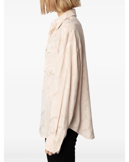 Chemise Morning En Soie Zadig & Voltaire en coloris Natural
